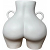Nana Ceramics Ваза керамічна  Кім 25 см муар білий (2252430362014) - зображення 1
