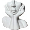 Nana Ceramics Ваза керамічна  Леді 22 см глянець білий (2252422743012) - зображення 1