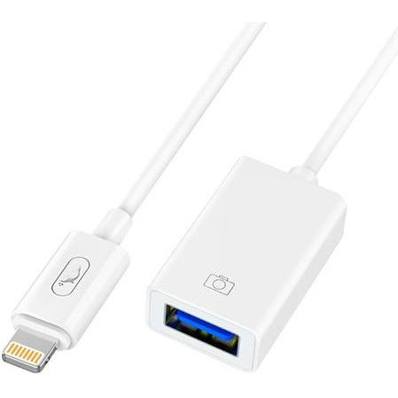 SkyDolphin OT01 OTG USB to Lightning White (ADPT-00028) - зображення 1