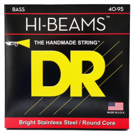   DR Струны для бас-гитары  LLR-40 Hi-Beam Stainless Steel 4 String Light Bass Strings 40/95