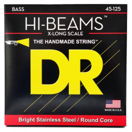   DR Струны для бас-гитары  MR5-45 Hi-Beam Stainless Steel 5 String Medium Bass Strings 45/125