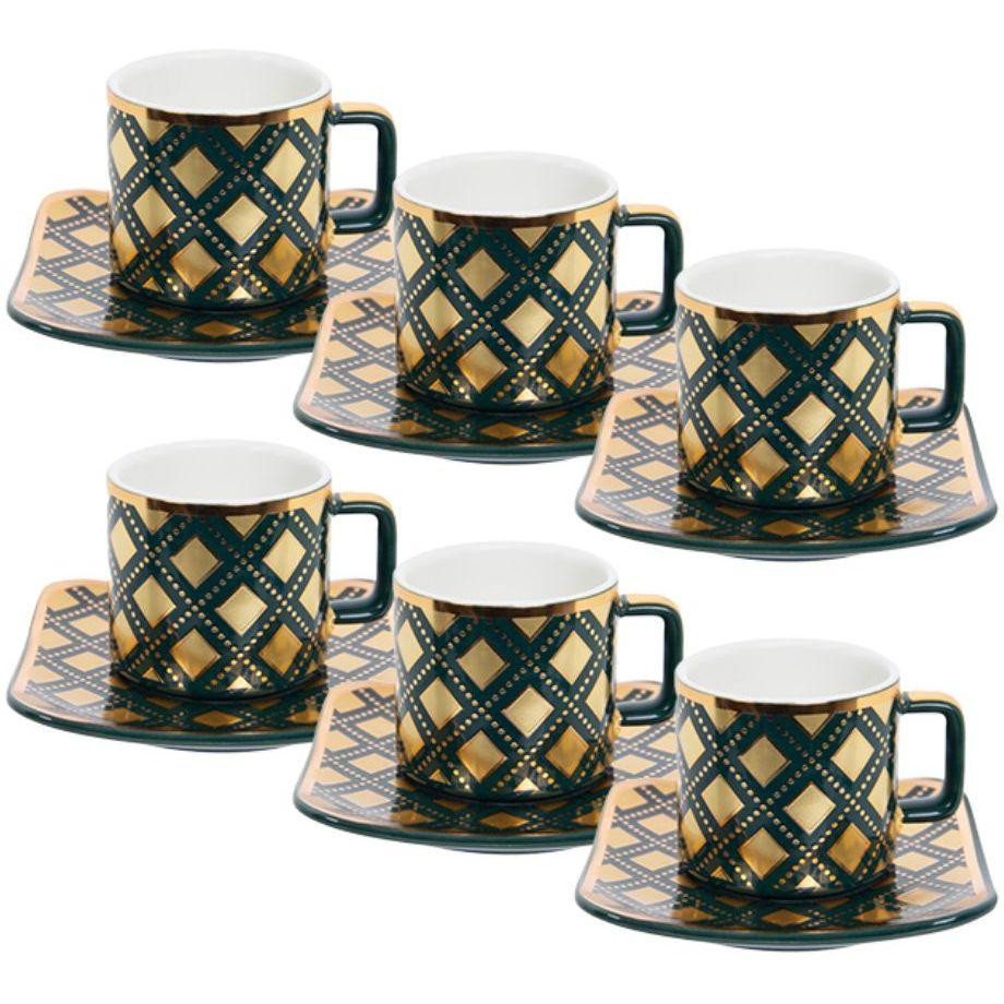 Lefard Набір чашок для кави з блюдцями 120мл 926-019 - зображення 1