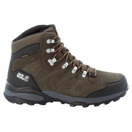   Jack Wolfskin Черевики refugio texapore mid m (4049841_4287) 8.5 Хакі, Темно-сірий