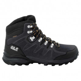   Jack Wolfskin Черевики refugio texapore mid m (4049841_6357) 7 Темно-сірий, Жовтий