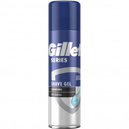 Gillette Гель для гоління  Series Очищувальний з вугіллям, 200 мл