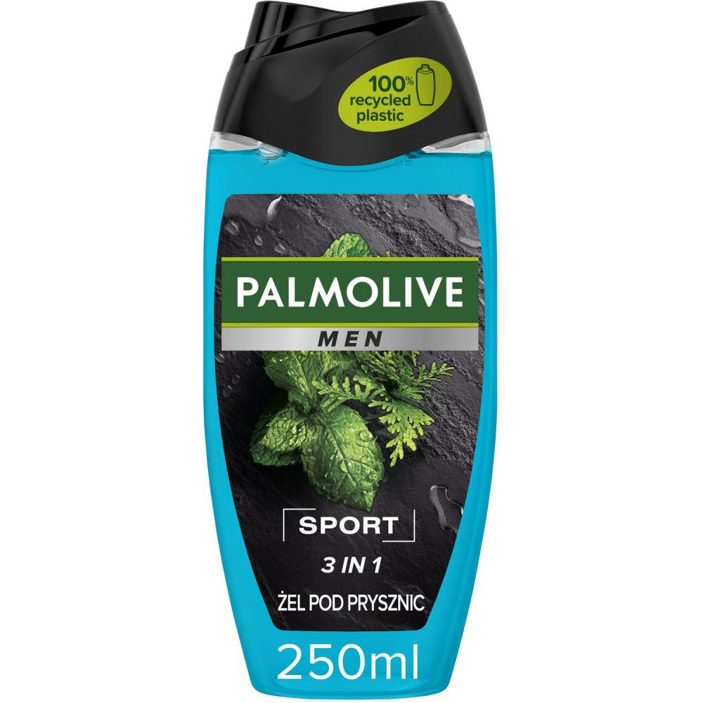 PALMOLIVE MEN Спорт Відновлюючий чоловічий гель для душу 3 в 1 для тіла, обличчя та волосся, 250 мл (869349503 - зображення 1