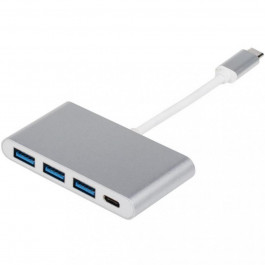   ATcom USB Type-C + USB 3.0 Hub 4-ports to USB Type-C Silver (12808)