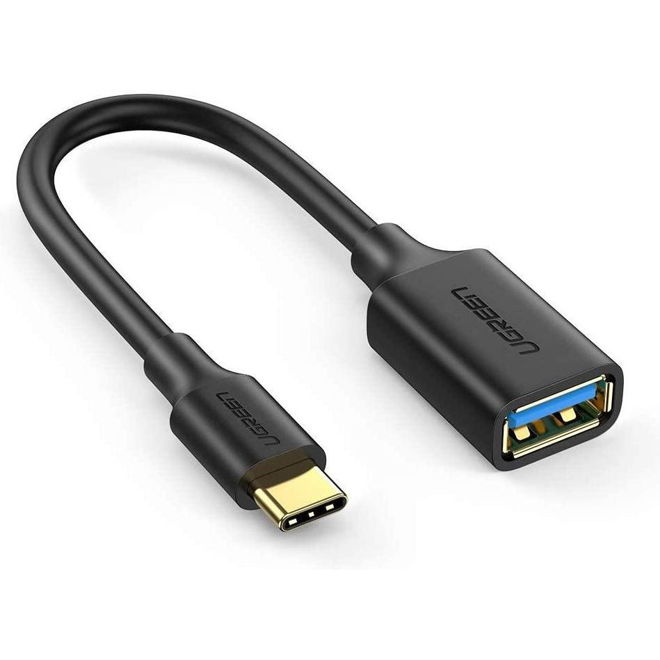 UGREEN US203 Type-C to USB-A 0.1m Black (30701) - зображення 1