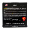 DR NRE-11 Hi-Def Neon Red K3 Coated Heavy Electric Guitar Strings 11/50 - зображення 2