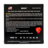 DR NRE-10 Hi-Def Neon Red K3 Coated Medium Electric Guitar Strings 10/46 - зображення 2