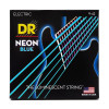 DR NBE-9 Hi-Def Neon Blue K3 Coated Light Electric Guitar Strings 9/42 - зображення 1