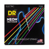 DR NMCE-10 Hi-Def Neon Multi-Color K3 Coated Medium Electric Guitar Strings 10/46 - зображення 1