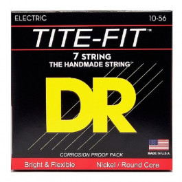 DR Струны для электрогитары MT7-10 Tite-Fit Nickel Plated Medium-Tite 7-Strings 10/56
