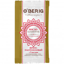 O'Berig Олія-шампунь  Яєчно-пантеноловий з 5 оліями, для пошкодженного, сухого, пористого та фарбованого вол