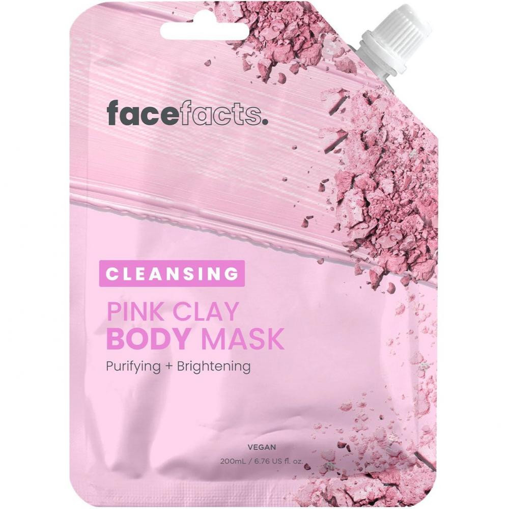 Face Facts Маска для тіла  Cleansing Pink Clay Body Mask Очищувальна з рожевою глиною 200 мл (5031413928778) - зображення 1