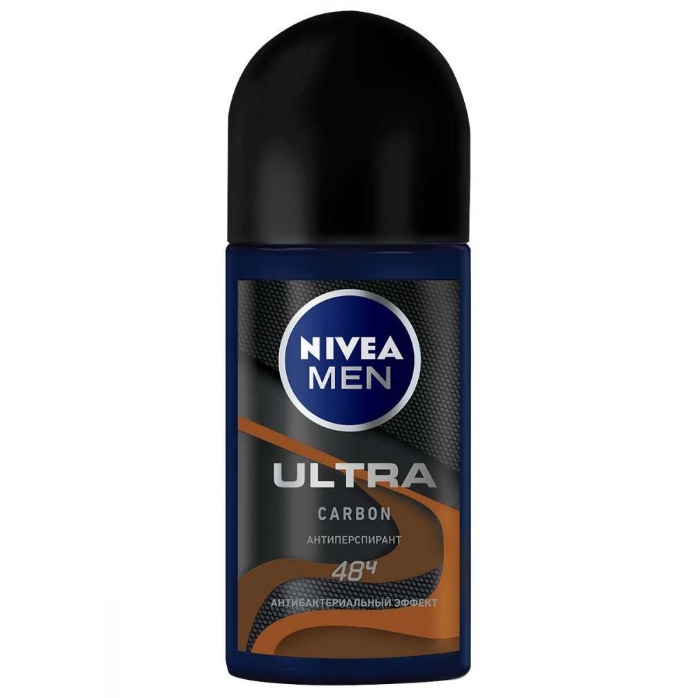 Nivea Дезодорант-антиперспирант  Men Ultra Carbon с антибактериальным эффектом 50 мл (4005900634290) - зображення 1