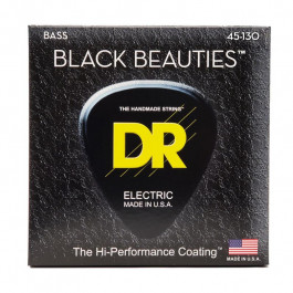   DR Струны для бас-гитары  BKB5-130 Black Beauties K3 Coated Medium Bass 5-Strings 45-130