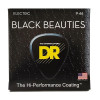 DR BKE-9/46 Black Beauties Light Heavy K3 Coated Electric Guitar Strings 9/46 - зображення 1