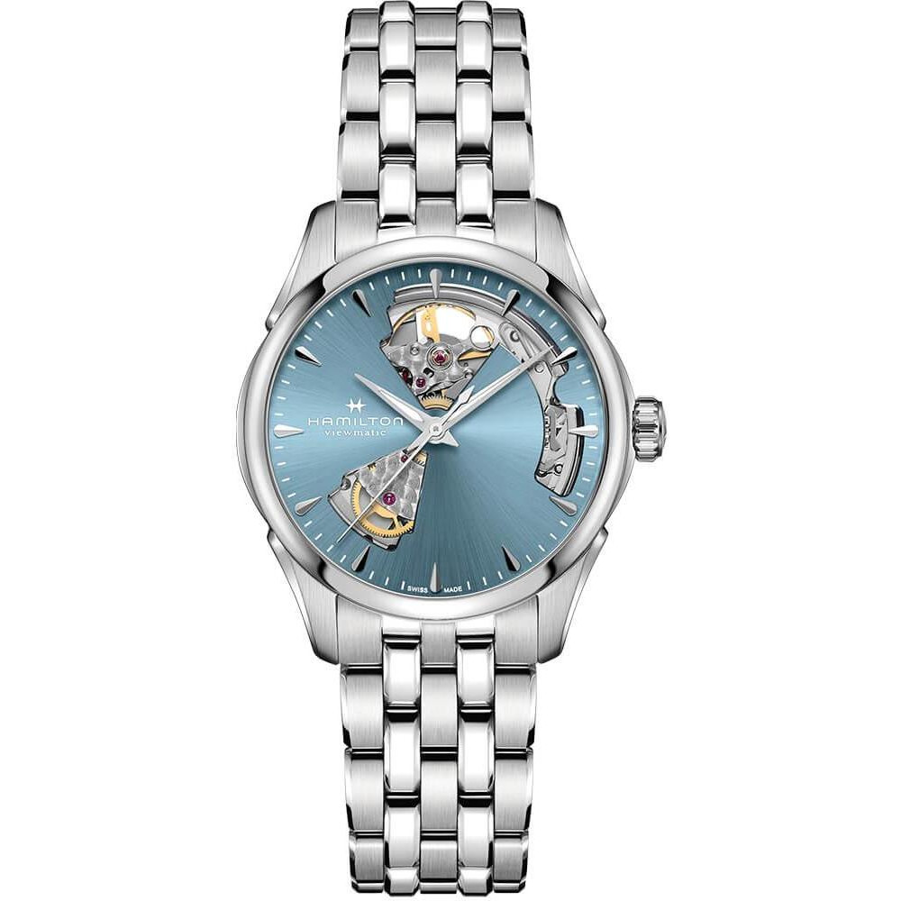 Hamilton Jazzmaster Open Heart Lady Auto 36mm Blue Dial (H32215140) - зображення 1