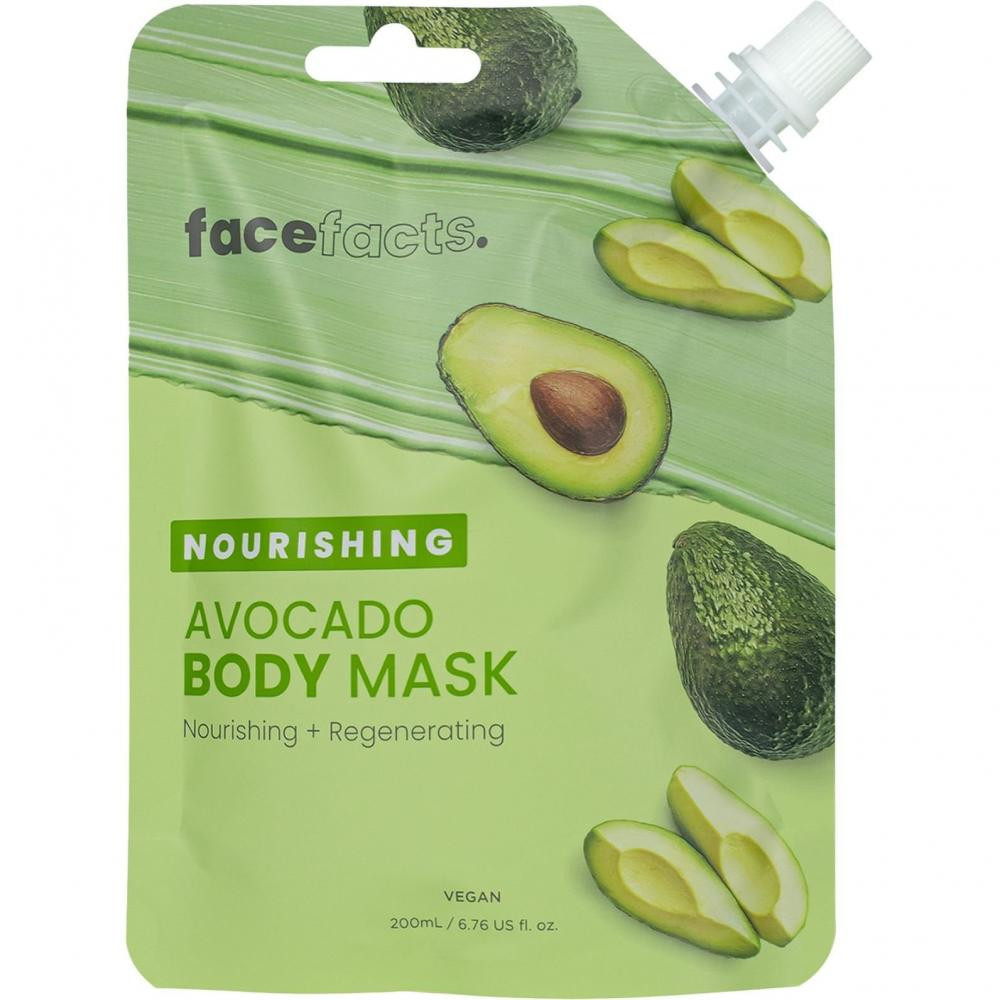 Face Facts Маска для тіла  Nourishing Avocado Body Mask Живильна з авокадо 200 мл (5031413928808) - зображення 1