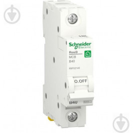   Schneider Electric Resi9 40 A, 1P, кривая В, 6кА (R9F02140)