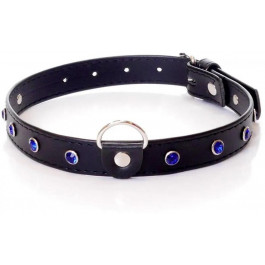   BOSS Нашийник із кристалами Fetish Boss Series - Collar Navy Blue Crystal (BS3300118)