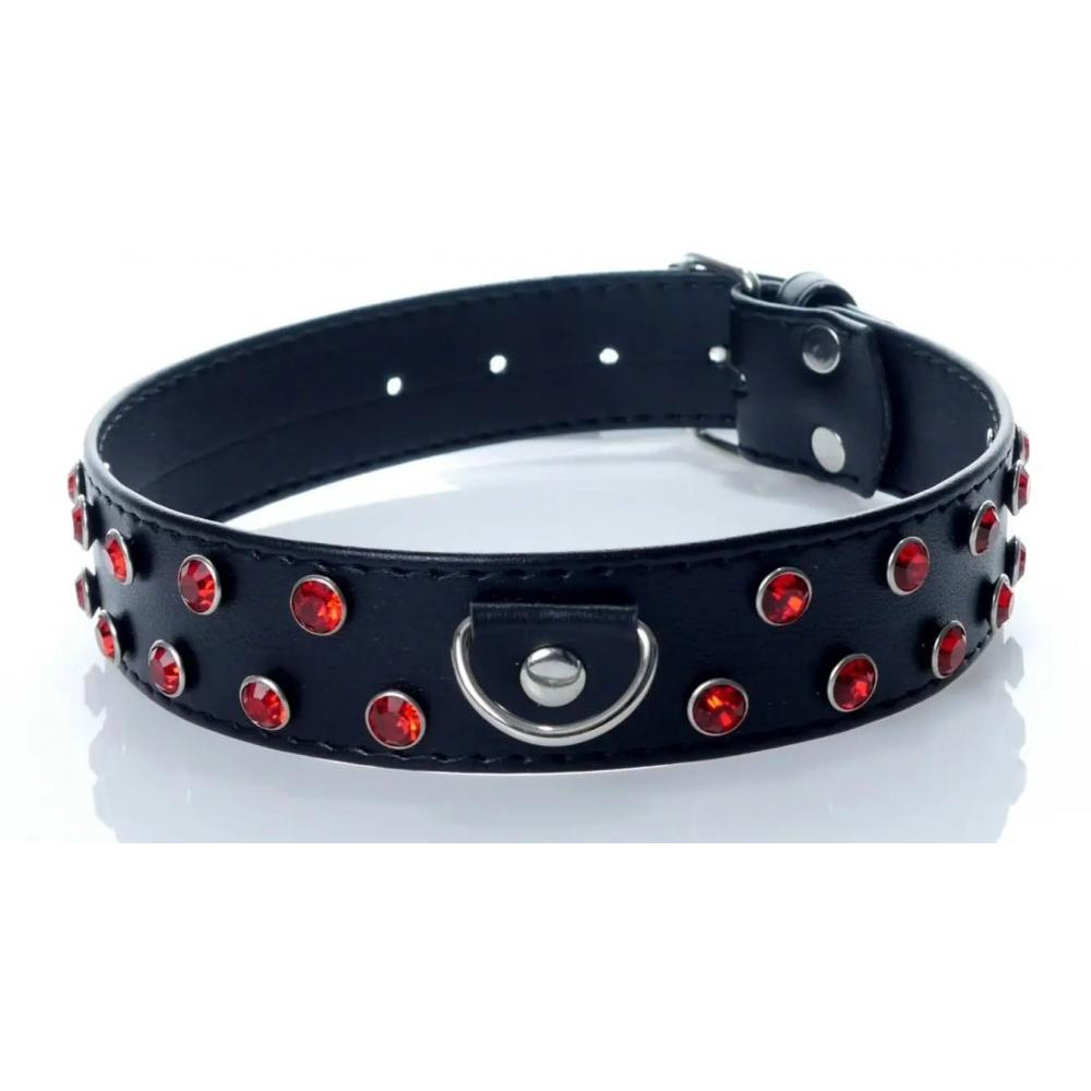 BOSS Нашийник із кристалами Fetish Boss Series - Collar Red Crystal (BS3300122) - зображення 1