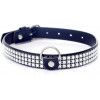 BOSS Нашийник із кристалами Fetish Boss Series - Collar with crystals Silver (BS3300099) - зображення 1