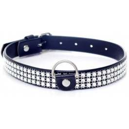   BOSS Нашийник із кристалами Fetish Boss Series - Collar with crystals Silver (BS3300099)