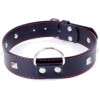 BOSS Нашийник із металевими заклепками Fetish Boss Series - Collar with studs Red Line (BS3300113) - зображення 1