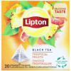 Lipton Чай чорний  Tropical Fruits, 20 пакетиків (917448) (8722700140535) - зображення 1