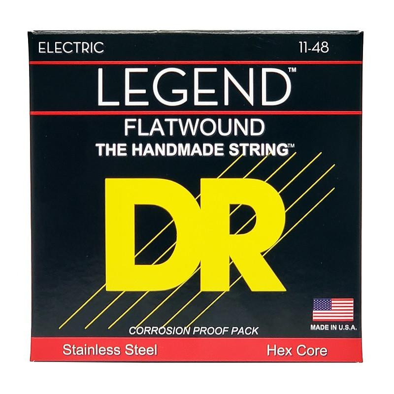 DR FL-11 Legend Flatwound Light Electric Guitar Strings 11/48 - зображення 1