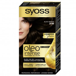 Syoss Oleo Intense 115 ml Краска для волос без аммиака 2-10 Черно-каштановый (8410436218139)