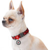 WAUDOG Нашийник для собак  Nylon Шотландка червона, з QR паспортом, металева пряжка-фастекс, 24-40х2 см (48 - зображення 5