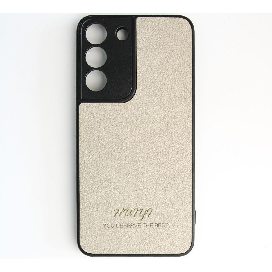 Huryl Leather Case Samsung Galaxy S22 Cream - зображення 1