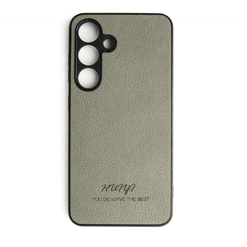 Huryl Leather Case Samsung Galaxy S24 Gray - зображення 1