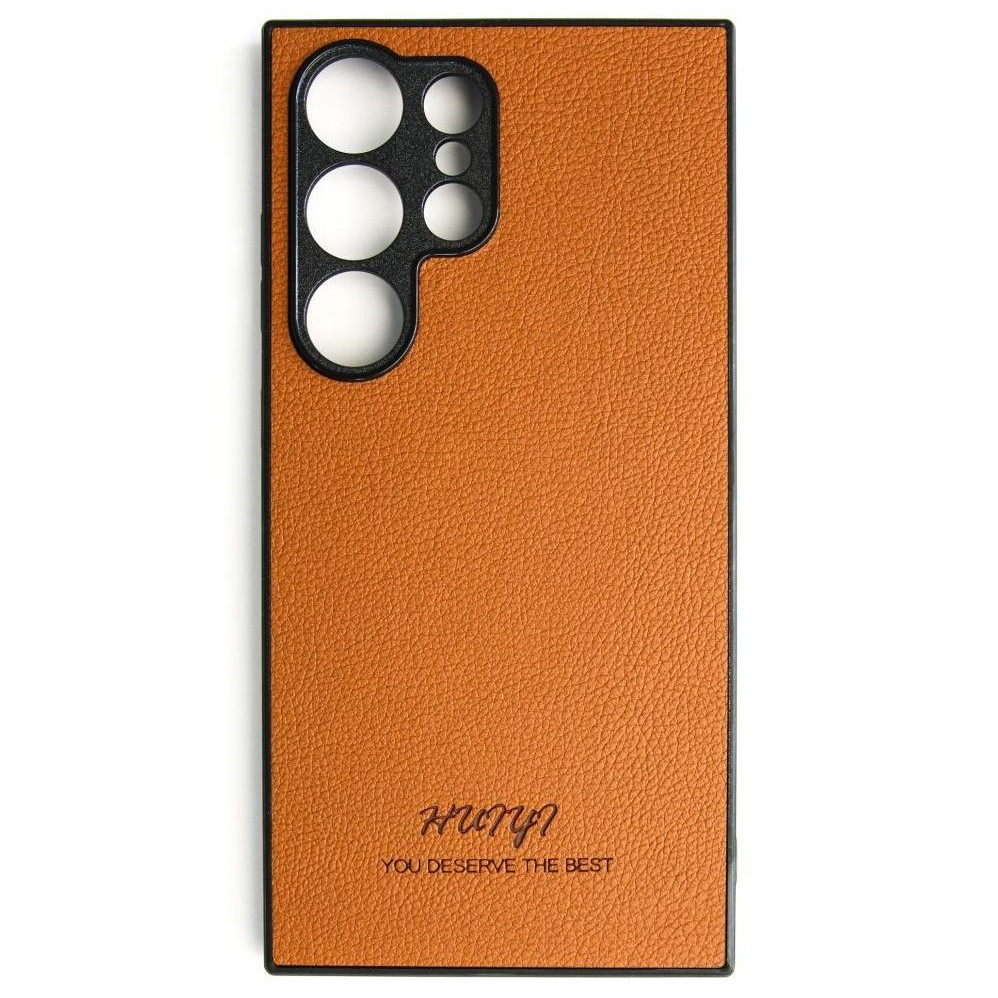 Huryl Leather Case Samsung Galaxy S24 Ultra Brown - зображення 1