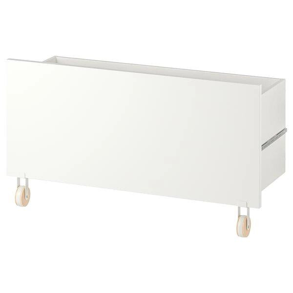 IKEA BILLY Ящик, білий/з колесами, 80x28x43 см (205.216.93) - зображення 1