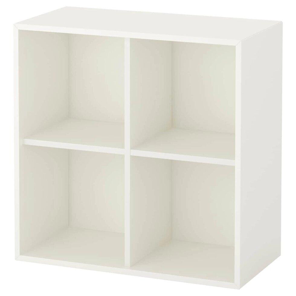 IKEA EKET Настінна полиця на 4 відділення, біла, 70х35х70 см (892.858.20) - зображення 1