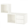 IKEA EKET Комбінація шаф підвісна, біла, 105х35х70 см (693.363.83) - зображення 1