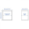 IKEA EKET Комбінація підвісної шафи дуб білий/білий, 105x35x70 см (793.363.92) - зображення 6