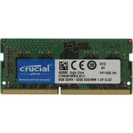 Crucial 8 GB SO-DIMM DDR4 3200 MHz (CT8G4SFS832A)