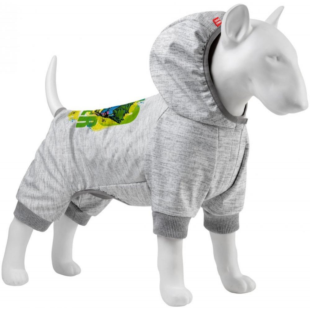 WAUDOG Комбинезон для собак   Clothes, рисунок "Джокер", софтшелл, L50, B 65-72 см, С 42-48 см (311-2008Col - зображення 1