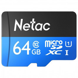   Netac 64 GB microSDXC Class 10 UHS-I + SD adapter NT02P500STN-064G-R