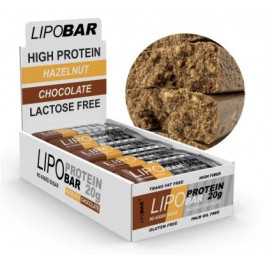 Lipo Bar Protein Bar 20x50 g / Hazelnut Chocolate
