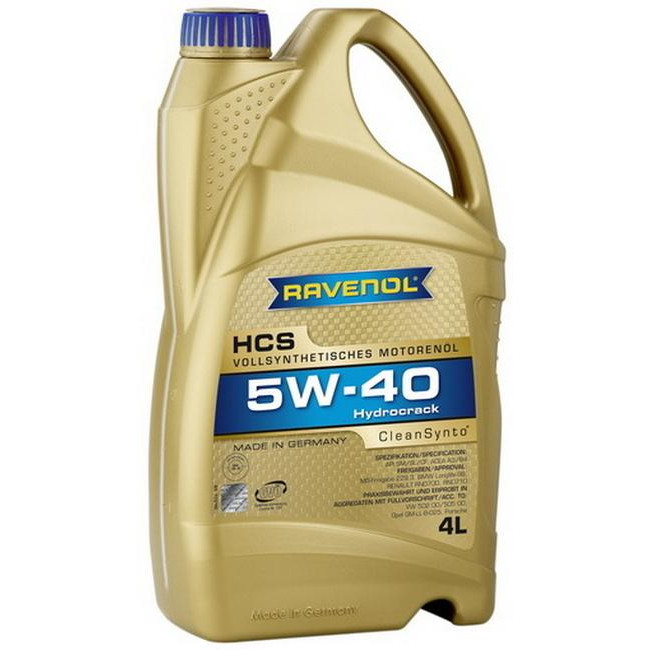 RAVENOL HCS 5W-40 4л - зображення 1