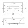 Besco Панель для ванни  QUADRO 165x75 комплект (передня + збоку), QUADRO/165/75 NAVARA01332 - зображення 3