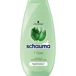 Schauma 7 трав Шампунь для нормальных и жирных волос, которые требуют частого мытья 400 ml (3838824086750)