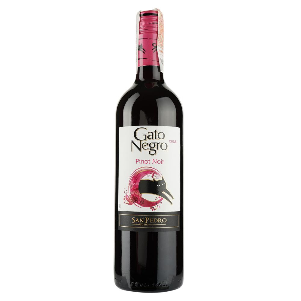 Gato Negro Вино Pinot Noir красное сухое 0.75 л 13.9% (7804300137366) - зображення 1