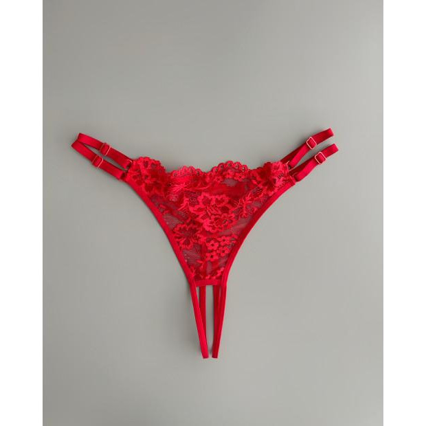  Трусики з відкритим доступом Panties Nika (арт.425) L-3XL Red - зображення 1